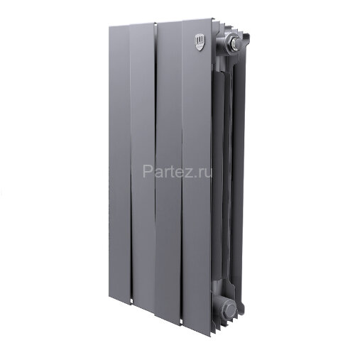 Биметаллический радиатор Royal Thermo PianoForte  500/100-4 (Silver Satin)