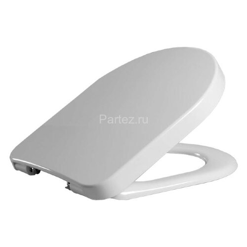 Крышка-сиденье для унитаза Haro Банока быстросъёмное крепление микролифт с эксцентриком, белое (5324