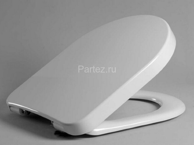 Крышка-сиденье для унитаза Haro Банока быстросъёмное крепление микролифт с эксцентриком, белое (5324