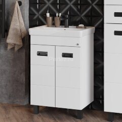 Тумба Onika Балтика-Квадро Black 55.11 белая (105552)