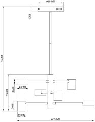 Потолочная люстра Moderli V2740-6CL