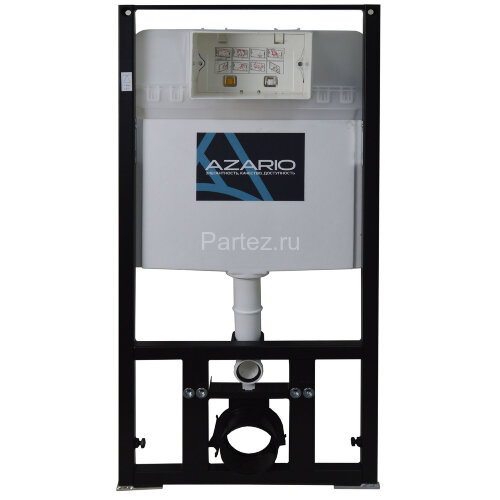 Сет AZARIO инсталляция + Унитаз подвесной Gloria с быстросъемным сиденьем микролифт, черный матовый 