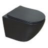 Сет AZARIO инсталляция + Унитаз подвесной Gloria с быстросъемным сиденьем микролифт, черный матовый 
