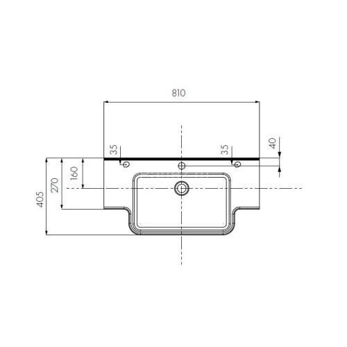 Раковина AQUATON HOTEL B 810 белая (1A710231PI010)