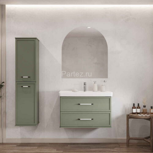 Тумба под раковину Aquaton Нео Классика 85 2 ящика, кипарис (1A286301NC5E0)