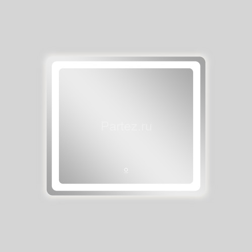 Зеркало AZARIO Dallas 800х700 с подсветкой, сенсорный выключатель с функцией диммера (AZ-Z-044-1CS)