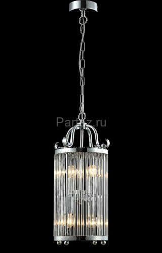 Подвесная люстра Crystal Lux TADEO SP4 D200 CHROME/TRANSPARENTE