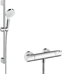 Душевая система внешнего монтажа Hansgrohe 27812400 Vario с термостатом Ecostat 1001 CL и штангой 65