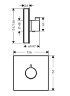 15734400 ShowerSelect Glass Термостат ShowerSelect Highflow, стеклянный, СМ