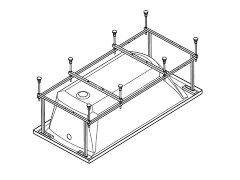 Каркас для ванны Santek КАЛЕДОНИЯ 150х75 (1.WH30.2.384)