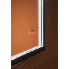 Зеркало AZARIO Эдисон - МЕТЕО 800х600 с подсветкой, бесконтактный сенсор с функцией диммера, погодны