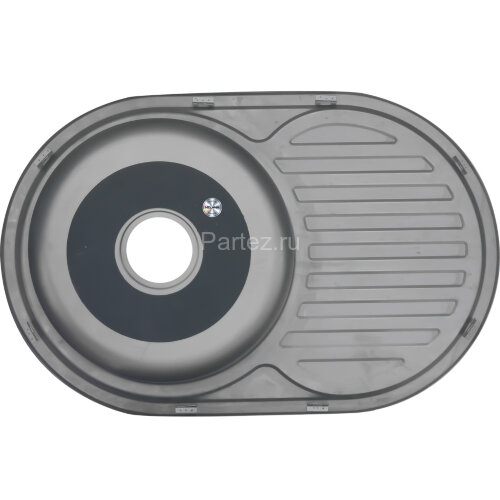 Мойка 7750 U N 0,6/160 врезная  овальная  с сифоном  (122a N*12)