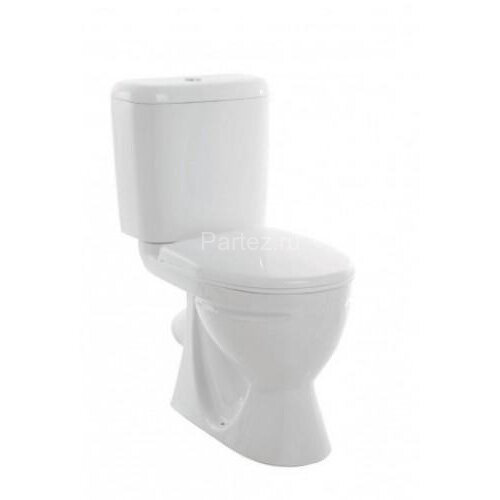 Унитаз-компакт Sanita Стандарт комфорт, антивсплеск, микролифт, белый (WC.CC/Standart/2-DM/WHT.G/S1)