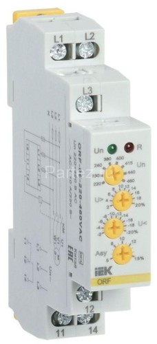Реле фаз ORF 06 3ф 220-460В AC IEK ORF-06-220-460VAC