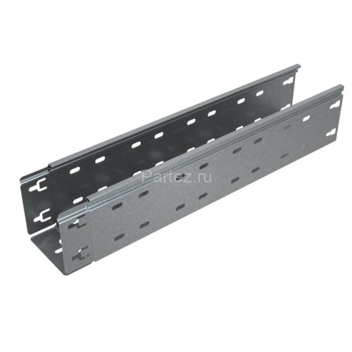 Лоток листовой перфорированный 300х100 L3000 сталь 0.8мм "БЫСТРЫЙ МОНТАЖ ПЛЮС" LPplus100-300-0.8-300