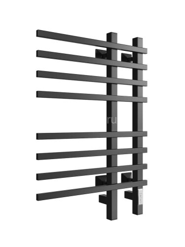 Полотенцесушитель электрический ДВИН LX plaza neo 80/50 К диммер квадрат, чёрный матовый (4657771770