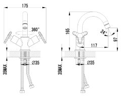 Смеситель Lemark Plus Spirit LM1907C для раковины