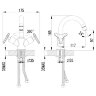 Смеситель Lemark Plus Spirit LM1907C для раковины