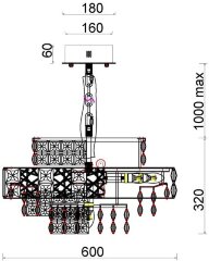 Подвесная люстра Fluorite FL1059-16P