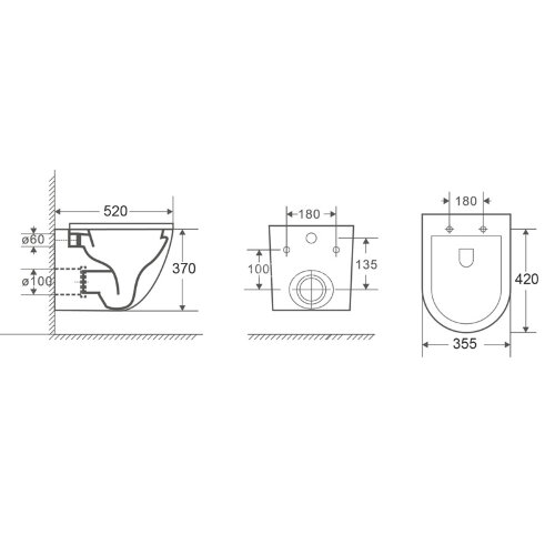 Сет LORANTO Инсталляция + Azario Fora унитаз подвесной безободковый с сидением микролифт (4501+AZ-00