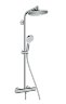 27268000 Crometta S 240 1jet Showerpipe, EcoSmart, 9 л/мин, душевая система для душа с термостатом