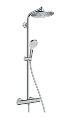 27268000 Crometta S 240 1jet Showerpipe, EcoSmart, 9 л/мин, душевая система для душа с термостатом