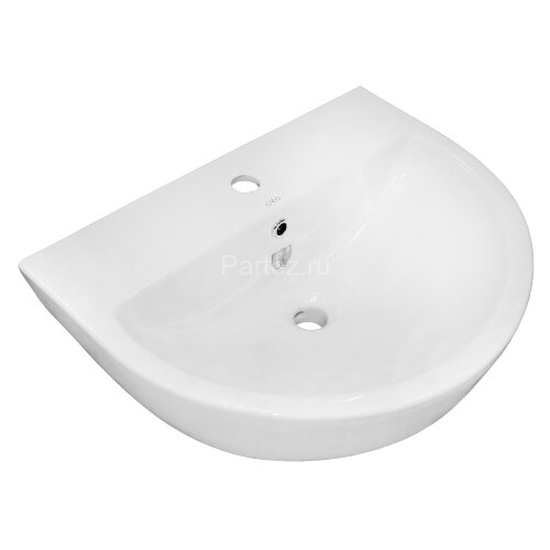 Раковина с полупьедесталом Creo Ceramique RENNES 600х455х500 керамика, белый глянцевый (RE3000+RE305