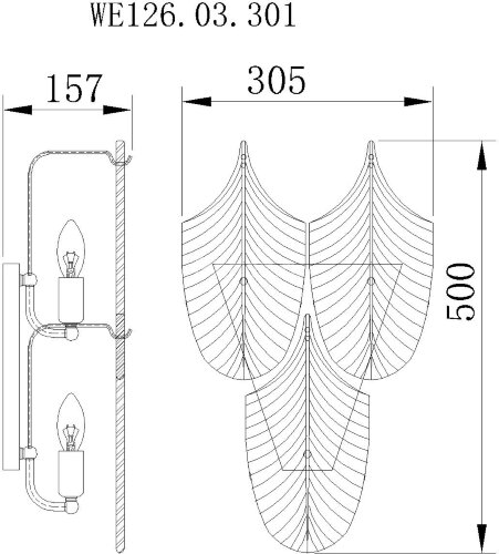 Бра Wertmark WE126.03.301
