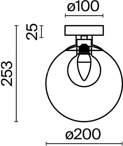 Настенно-потолочный светильник Maytoni MOD521WL-01G3