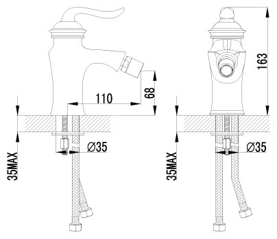 Смеситель Lemark Brava LM4708G для биде