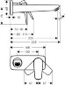 Hansgrohe 71734000 Talis E Смеситель для раковины, однорычажный, СМ, излив 225 мм