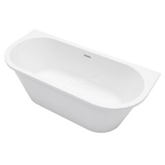 Ванна акриловая Azario ELCON 1700x750x580 пристенная, в комплекте с сифоном и металлической рамой (E