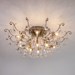 Потолочная люстра Eurosvet 10042/12 античная бронза