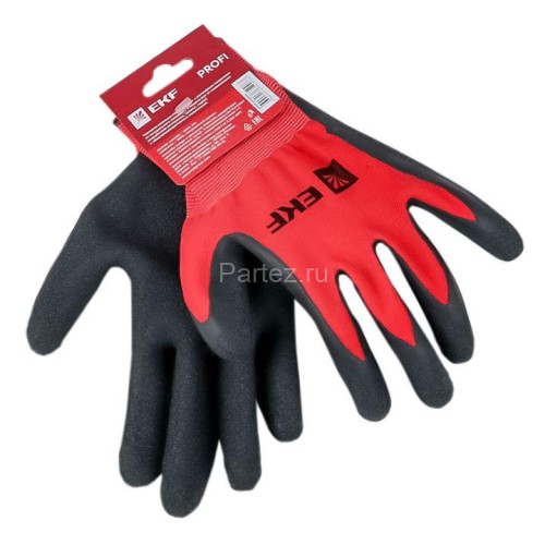 Перчатки PROFI нейлоновые с рельефным латексом PROxima EKF pe15nl-proxima