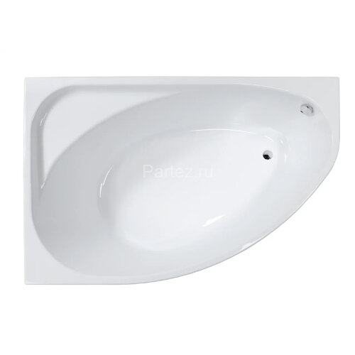 Ванна акриловая VAGNERPLAST HAPI асимметричная 170х110 см, левая, белая (VPBA170HAP3LX-04)