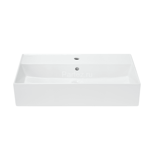 Раковина накладная Sanita Luxe Novel 80 805х423х160 с отверстием под смеситель, белая (NOV80SLWB01)