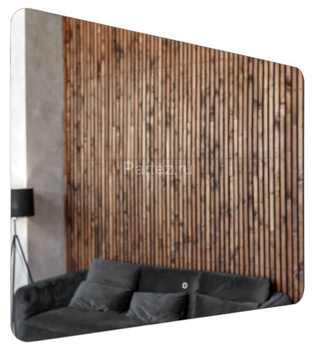 Зеркало AZARIO Alone Raggio 1000х700 влагостойкое с подсветкой, сенсорный выключатель с функцией дим