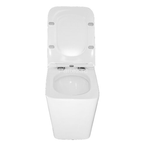 Унитаз импульсный Azario 360х590х440 напольный, квадратный, быстросъемное сиденье микролифт (AZ-101)