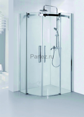 Душевое ограждение Azario OTTAWA 900х900х2000 без поддона,прозрачное стекло 8 мм, цвет профиля серебро (AZ-NKE2142 900)