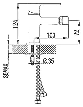 Смеситель для биде Lemark Magic LM3408C
