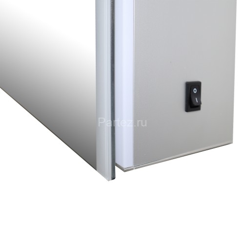 Зеркало-шкаф AZARIO Alliance 800х120х700 правый, с подсветкой, механическая кнопка, алюминиевый корп