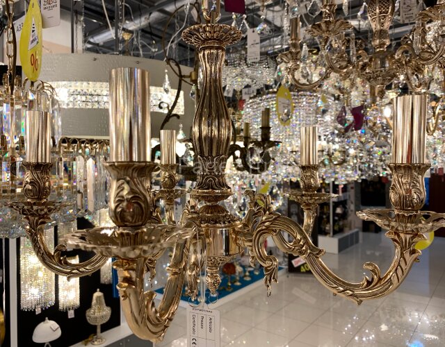 Подвесная люстра Lucia Tucci FIRENZE 141.5 coffe gold