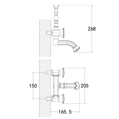 Смеситель Lemark Jasmine LM6614ORB для ванны