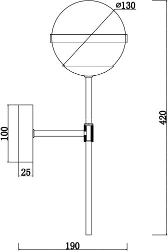 Бра Freya FR5204WL-01BS