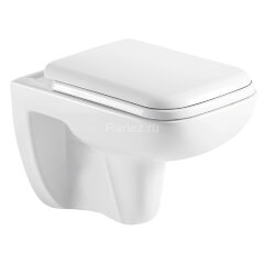 Сет LORANTO Инсталляция + Azario Pavia (квадратный) подвесной безободковый унитаз с сидением микроли