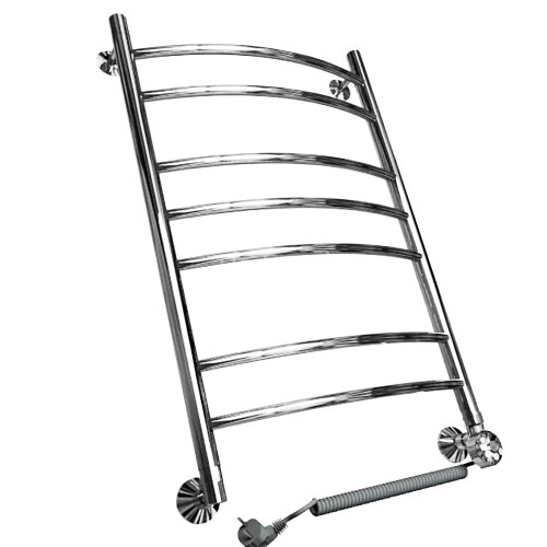 Полотенцесушитель электрический ДВИН L Electro лесенка 60/40, ТЭН справа, полированный (462708785565