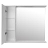 Зеркало-шкаф Loranto Дина 75, 750х700х140 левостороннее, белое (CS00049719)