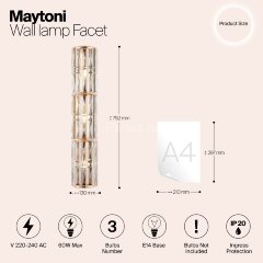 Настенный светильник Maytoni MOD094WL-03G