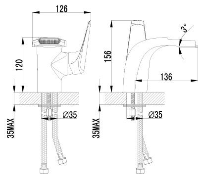 Смеситель Lemark Poseidon LM4246C для раковины