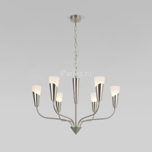 Подвесная люстра Eurosvet 60167/6 никель